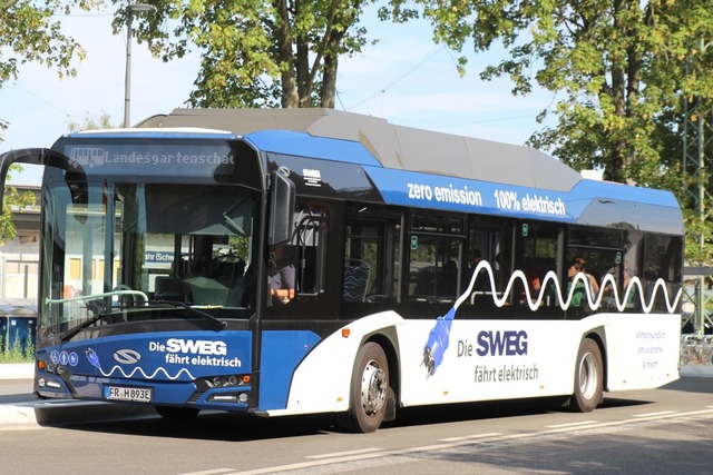 Die SWEG hat aktuell einen Elektrobus.  | Foto: SWEG