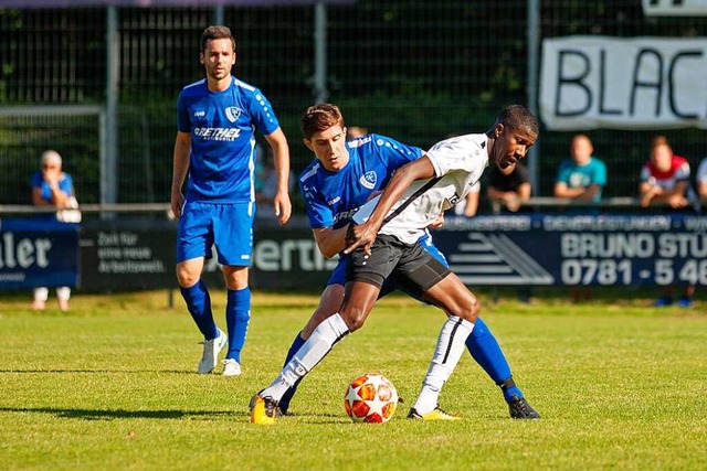 Rettete dem SC Offenburg mit seinem Doppelpack einen Punkt: Aliu Cisse  | Foto: Alexandra Buss