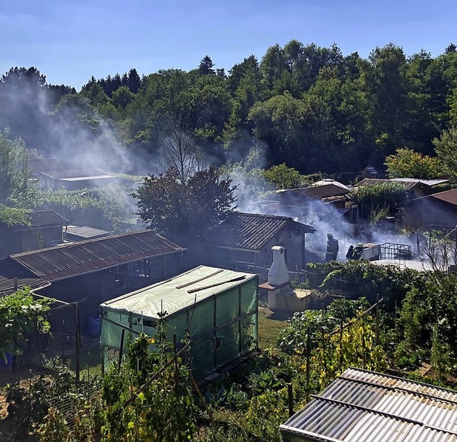 Rauchfahnen im Ernet in Lahr  | Foto: Bastian Bernhardt