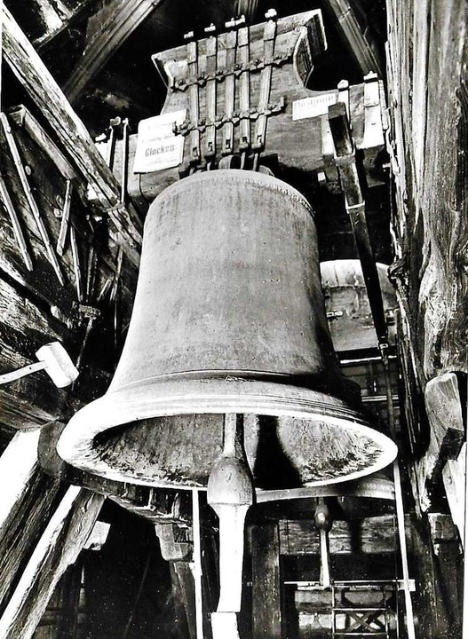 Die Hosanna-Glocke auf einem Foto von etwa 1920  | Foto: Archiv Hans Sigmund