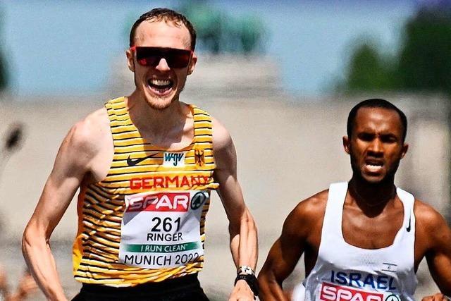 Richard Ringer wird Marathon-Europameister in München