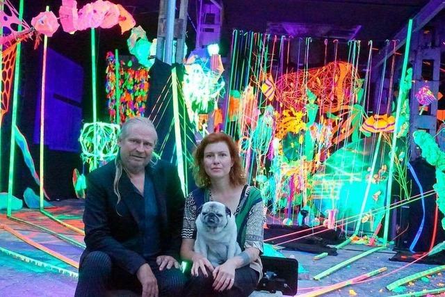 Künstlerpaar erschafft in Weil am Rhein einen Urwald voller Farben und Klänge