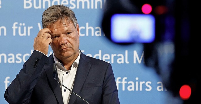 Wirtschaftsminister Robert Habeck am Montag in Berlin   | Foto: ODD ANDERSEN (AFP)