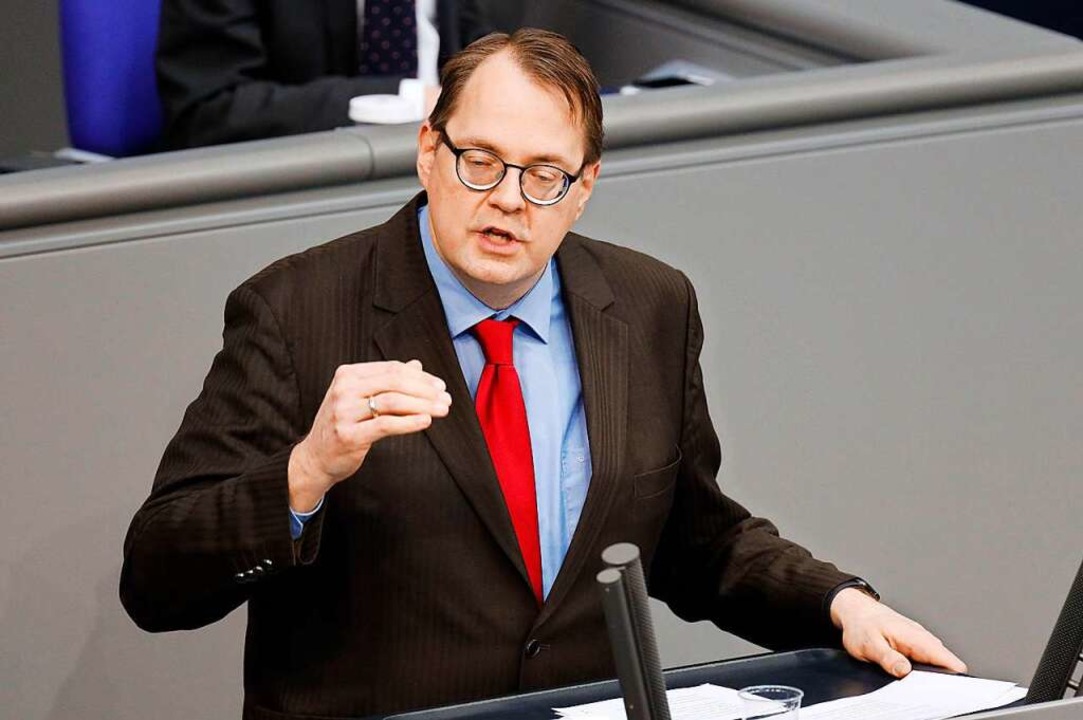 Sören Pellmann von der Linkspartei  | Foto: Christoph Hardt (imago)