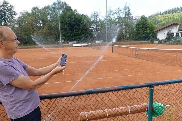 Tennisclub Neustadt spart Wasser mit Hightech-Bewässerungsanlage