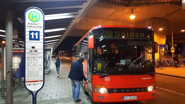 Die Sdbadenbus muss wegen eines hohen...g ins Hexental und nach Bad Krozingen.  | Foto: Sebastian Wolfrum