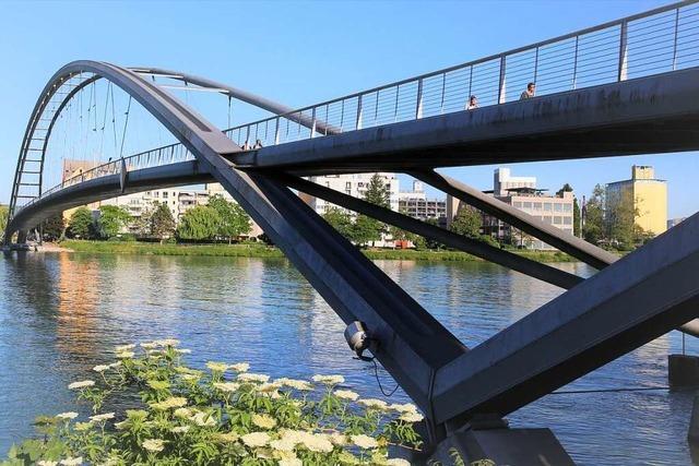 Die preisgekrönte Weiler Dreiländerbrücke wird 15 Jahre alt