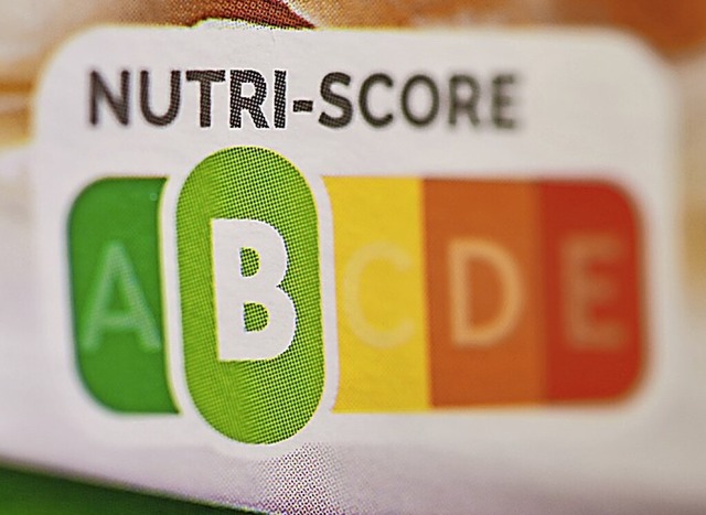 Die fnfstufige Nutri-Score-Skala  | Foto: Patrick Pleul (dpa)