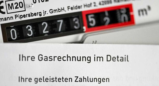 Die Gasumlage wird ab Oktober erhoben....eure an die Verbraucher weitergegeben.  | Foto: Bernd Weibrod (dpa)