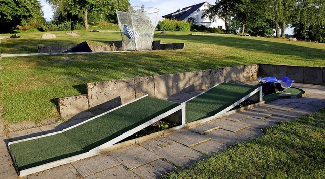 Bahnen der Minigolfanlage im Naturpark von Schluchsee   | Foto: Eva Korinth