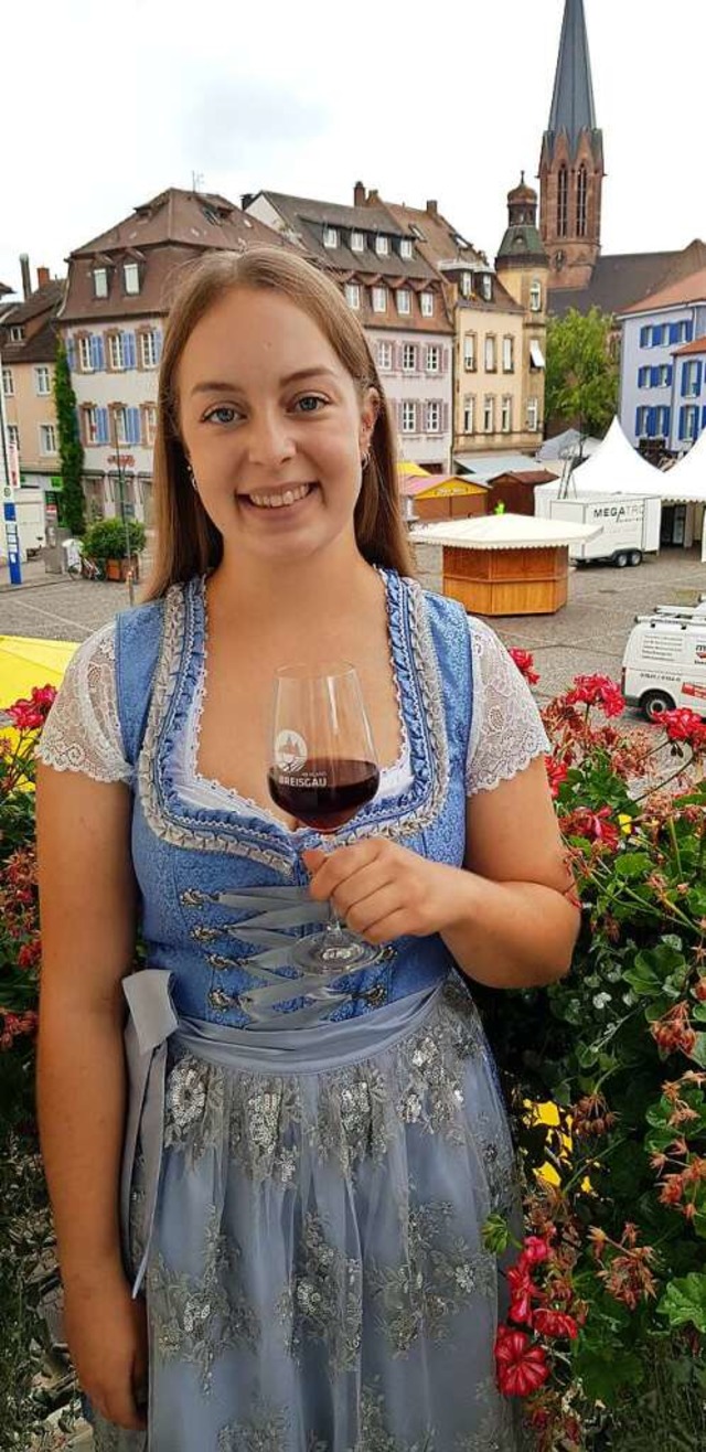 Carina Kratt, Breisgauer Weinprinzessin 2022/23, kommt aus Ettenheim.  | Foto: Gerhard Walser
