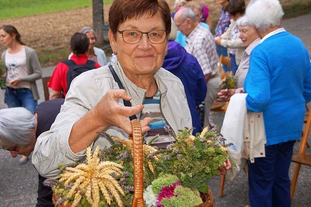 Beim &#8222;Kppeli&#8220; in Nieder-Eichsel fand die Kruterweihe statt.  | Foto: Petra Wunderle