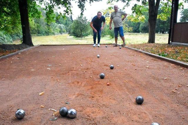 Die Bottinger spielen jetzt Boule