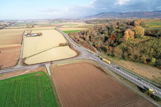 Die Zufahrt von Hugsweier kommend in Richtung B 3 wird gesperrt.  | Foto: RP