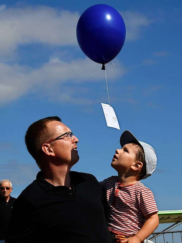 Beim Luftballonwettbewerb gab es Preise zu gewinnen.