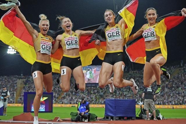 Gold für Frauen-Sprint-Staffel