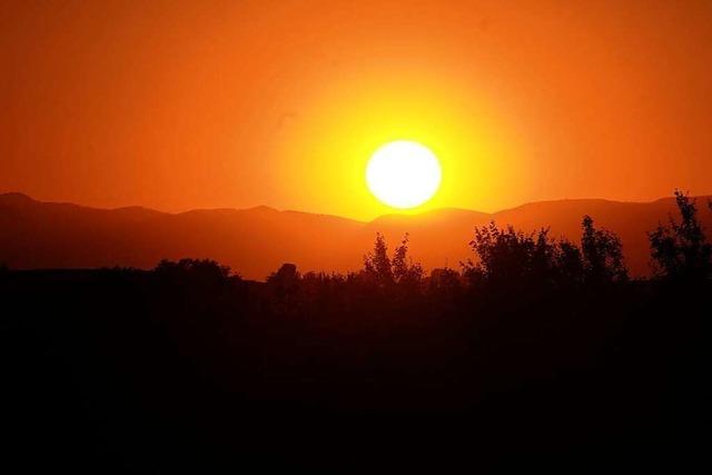 ber den Vogesen geht die Sonne unter