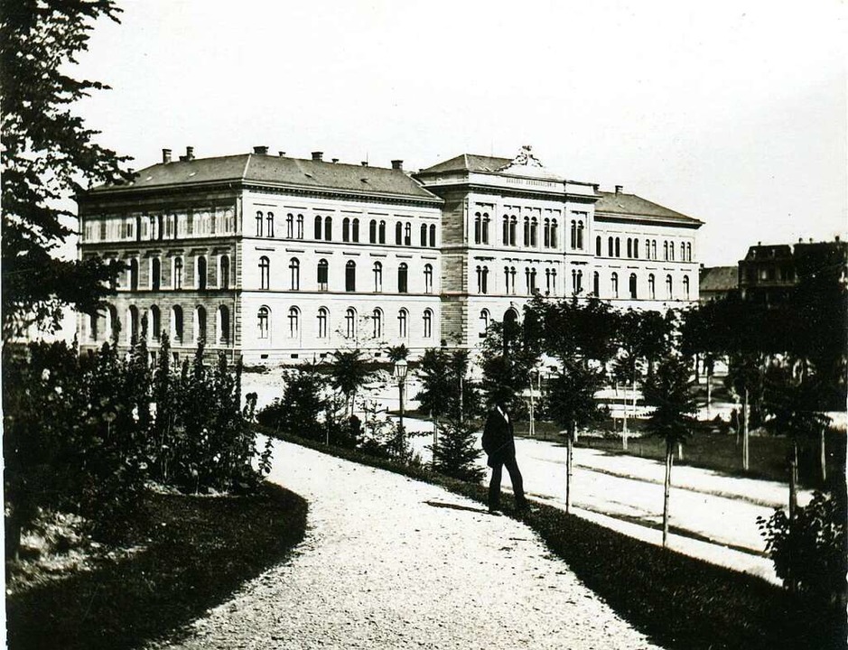 Die Höhere Bürgerschule (später Rottec...te knapp 100 Jahre lang das Stadtbild.  | Foto: Gottlieb Theodor Hase