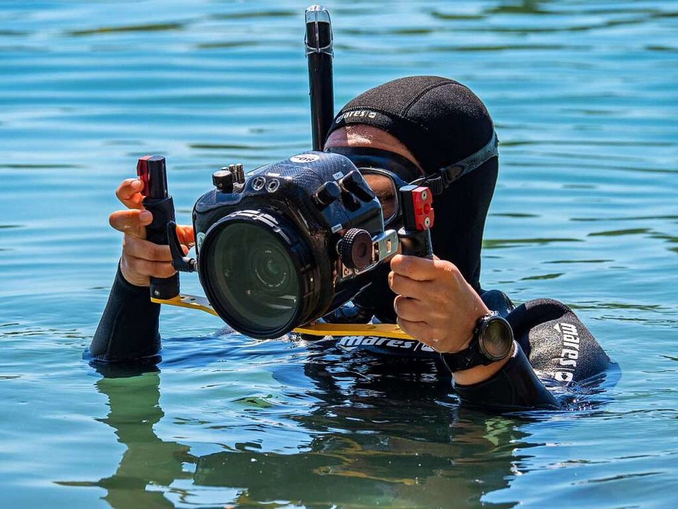 Mit der Kamera ging&#8217;s abwrts.  | Foto: Unterwasserwelten e.V.