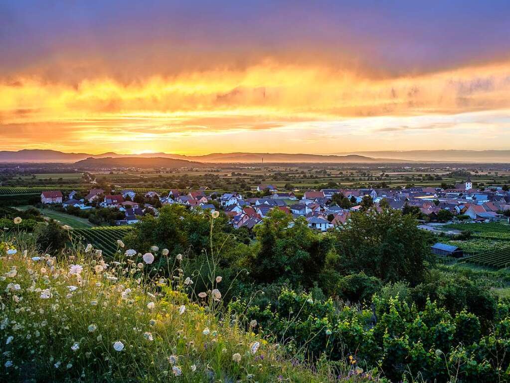 Nach einem kurzen regen brach die Sonne wieder durch die Wolken und setzte Kiechlinsbergen in eine tolle Atmosphre und Andre Heid in entsprechende Fotografierlaune.