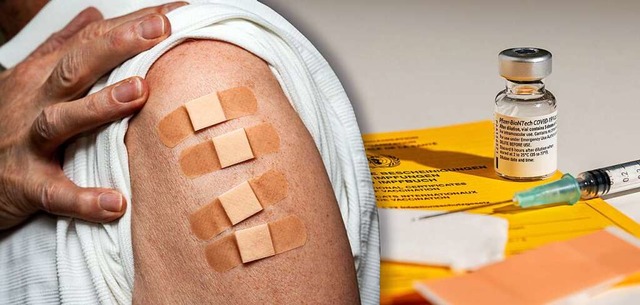Die zweite Auffrischimpfung als vierte...impfsttzpunkt in Kenzingen angeboten.  | Foto: steheap/penofoto (stock.adobe.com) /Montage: bz