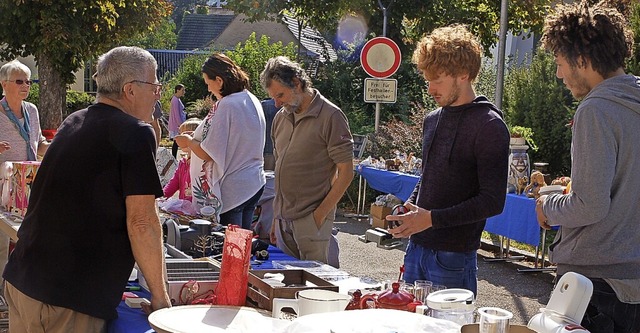 Der bis dato letzte Dorfflohmarkt fand 2019 statt.   | Foto: Angelika Schmidt