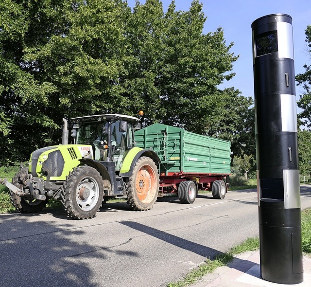 Drfte nicht der Spitzenreiter bei der...spann beim Blitzer in der Thermenallee  | Foto: Hans-Peter Mller