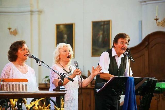 Die Schwarzwaldfamilie Seitz war mit einem religiösem Liedprogramm zu Gast in Ettenheimmünster