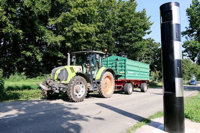 Drfte nicht der Spitzenreiter bei der...spann beim Blitzer in der Thermenallee  | Foto: Hans-Peter Mller