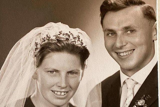 Hilda und Albert Bauer feiern im Kleinen Wiesental Diamantene Hochzeit