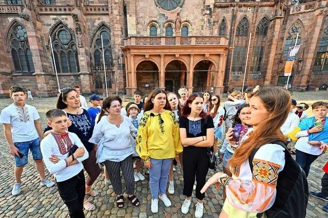 30 Kriegshalbwaisen aus Lviv verbringen eine Ferienfreizeit in Freiburg