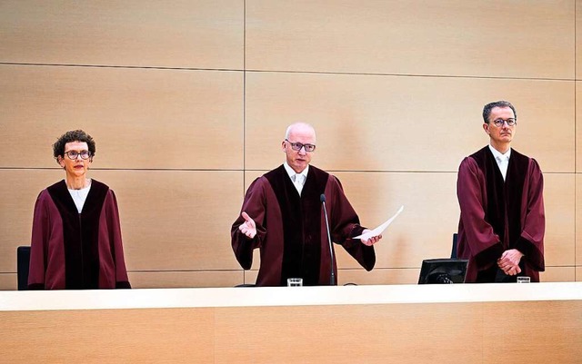 Jrgen Schfer bei der Urteilsverkndung.  | Foto: Uli Deck (dpa)