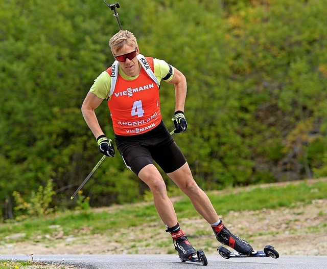 Bei der WM auf Skirollern unterwegs: Roman Rees aus Hofsgrund  | Foto: Harald Deubert via www.imago-images.de