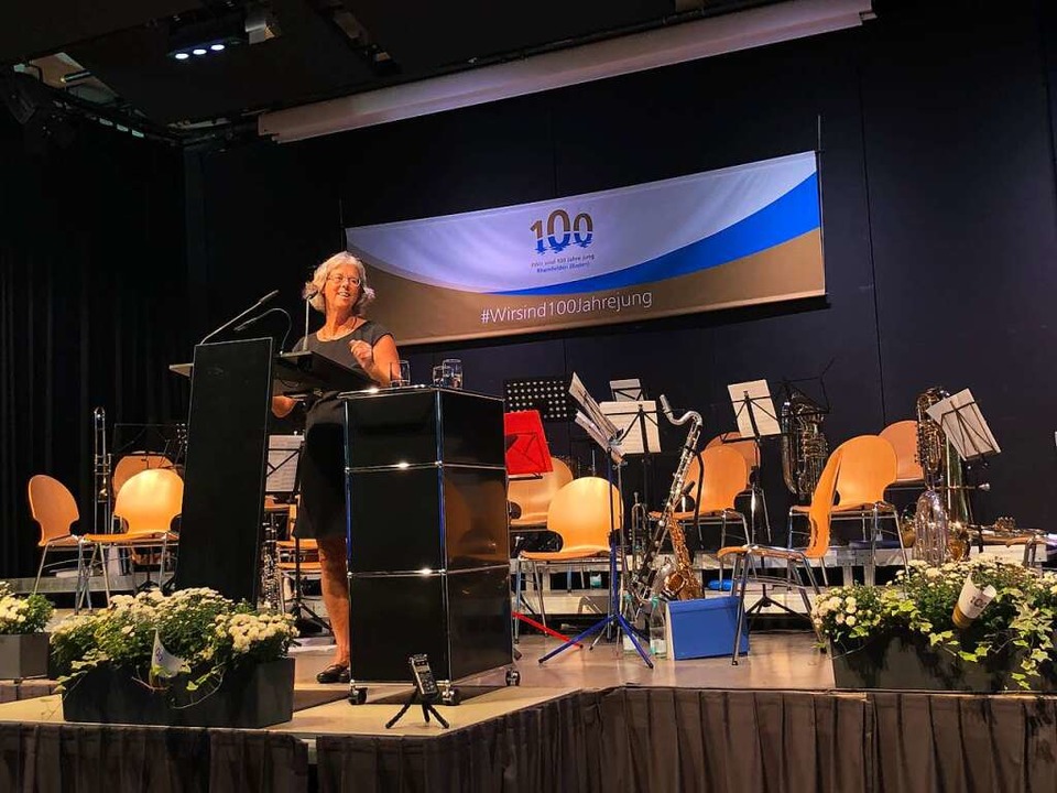 Gastrednerin Birgit Meyer, Leitende Re...orin des Regierungsprsidiums Freiburg  | Foto: Hannah Steiert