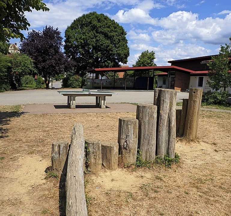 Auf dem Schulhof in Tannenkirch  soll ein Spielplatz angelegt werden.  | Foto: Herbert Frey