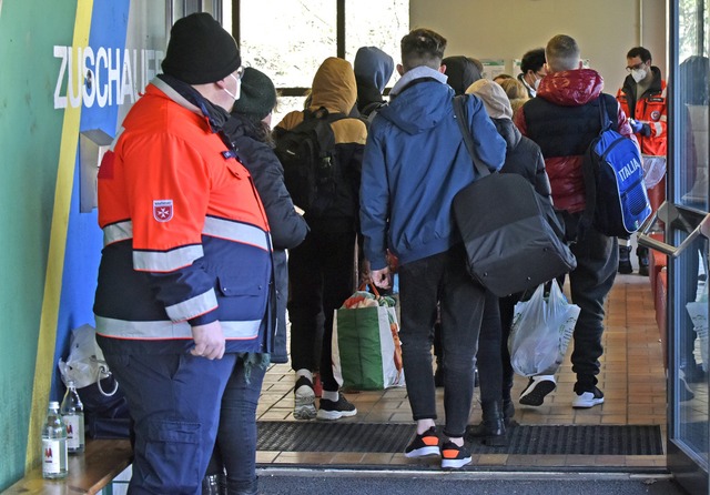 Ukrainische Flchtlinge treffen in Fre... ein (Themenbild &#8211; Februar 2022)  | Foto: Michael Bamberger