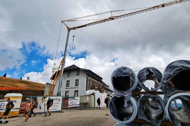 Besuch auf Deutschlands höchster Baustelle: Das Belchenhaus wird zukunftsfest gemacht