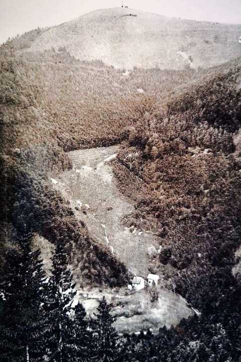 Blick durch das Kilpental zur Hohe Steig um 1900  | Foto: Archiv Heimat- und Geschichtsverein Furtwangen