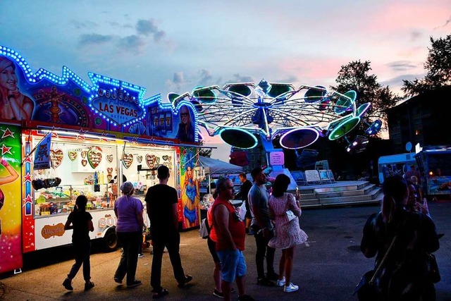 Am Ende der Alten Landstrae gab es eine kleine Kirmes.  | Foto: Heinz und Monika Vollmar