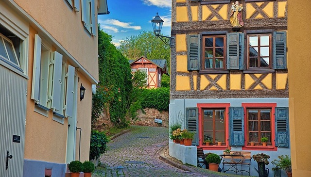 Fachwerkhuser und historische Bauwerk...bild der denkmalgeschtzten Altstadt.   | Foto: Stadt Ettenheim