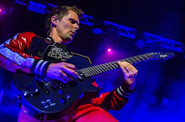 Matt Bellamy, Snger und Gitarrist der britischen Band  Muse  | Foto: Axel Heimken (dpa)