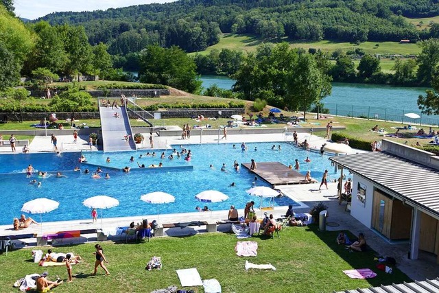 Mehr als 40000 Badegste kamen in dies... in das Gartenstrandbad in Laufenburg.  | Foto: Martin Kpfer