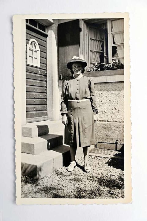 Die als &#8222;Bürgermeisterin&#8220; ... Maria Ziller auf einem Foto von 1951.  | Foto: Privat