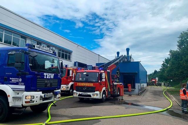 Schwelbrand in Papier-Silo sorgt für Feuerwehreinsatz in Schopfheim