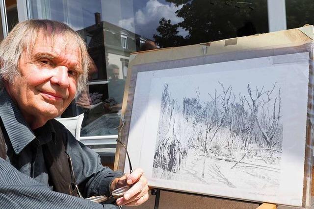 Ulrich Fürneisen zeigt in der Kleinen Galerie seine Zeichnungen vom Taubergießen