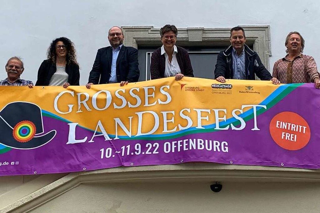 Startklar fürs Große Landesfest (v. l....er (Geschäftsstellenleiter Heimattage)  | Foto: Helmut Seller