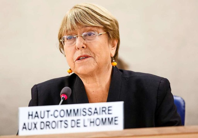 Michelle Bachelet, UN-Hochkommissarin fr Menschenrechte  | Foto: Salvatore Di Nolfi (dpa)