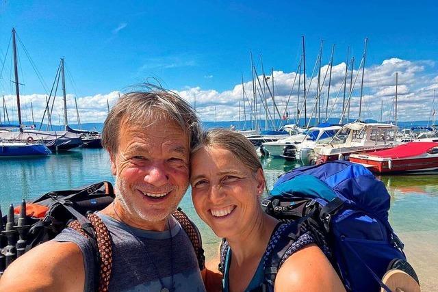 Paar wandert 1100 Kilometer und berquert 80 Gipfel bis nach Hinterzarten