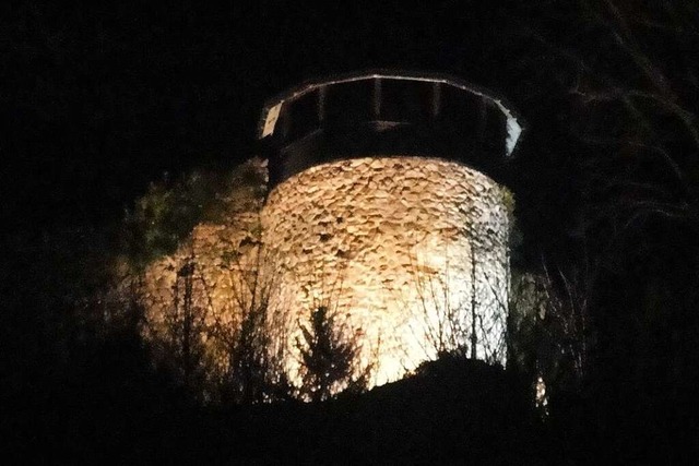 So hell beleuchtet  wird die Ruine  Werrach knftig  nicht mehr zu sehen sein.  | Foto: Hansjrg Bader