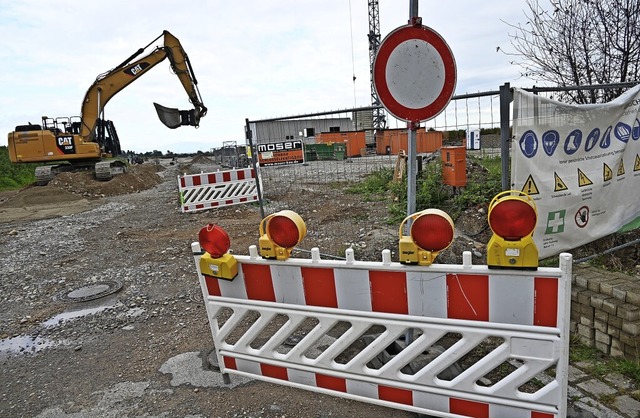 Die Erschlieung der Gewerbegrundstcke im Gaisgraben III schreitet voran.  | Foto: Hans-Peter Mller